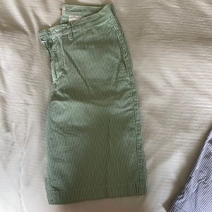 American Eagle seersucker stripe shorts
